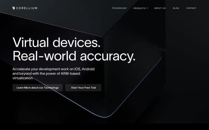 Corellium website preview