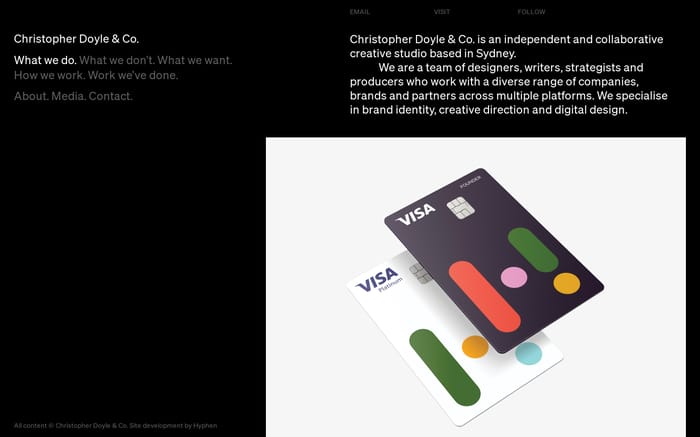 Christopher Doyle & Co. website preview