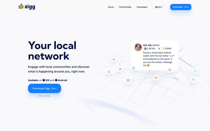 Zigg website preview