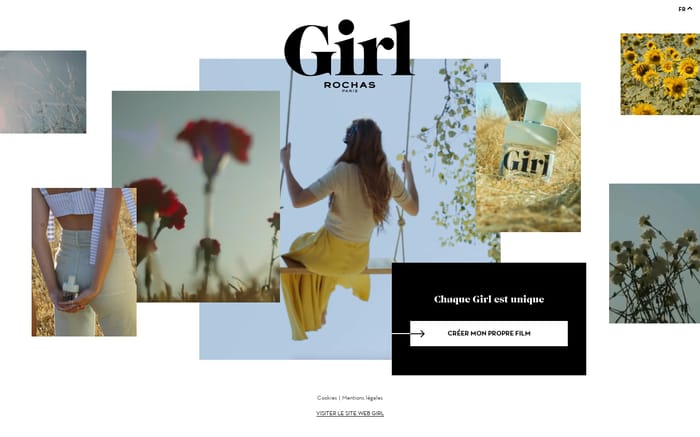 Girl experience Rochat website preview
