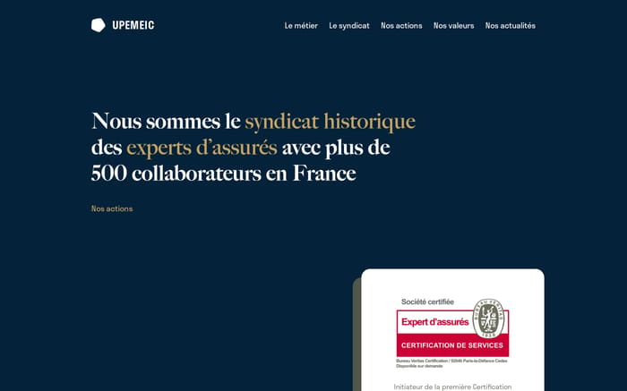 Upemeic website preview