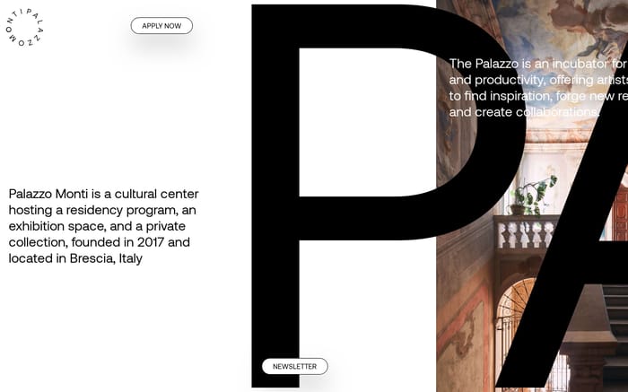 Palazzo Monti website preview