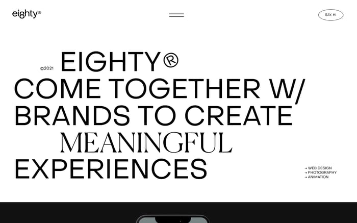 Eighty website preview