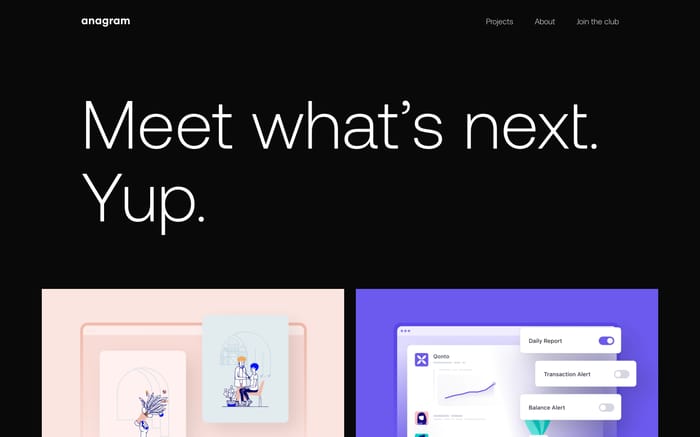 Anagram website preview
