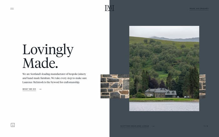 Architectural Joinery - Bespoke Joiners - Laurence McIntosh website preview