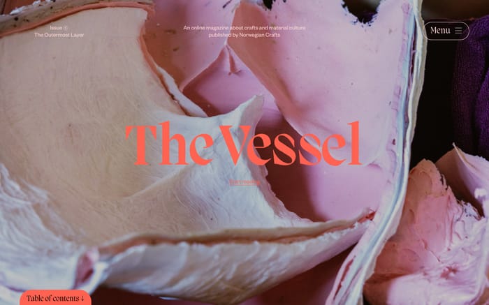 The Vessel website preview