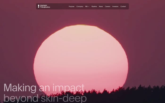 Highlight Therapeutics website preview