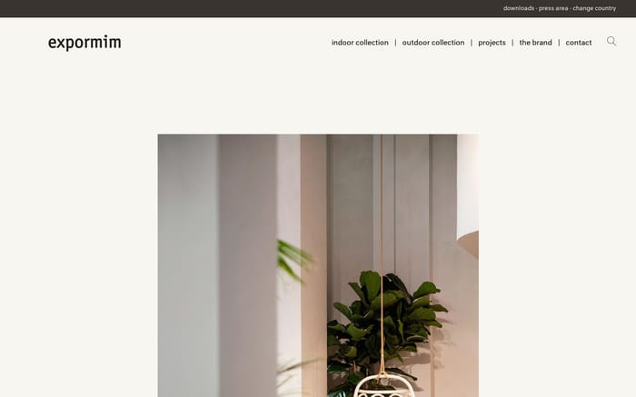 Expormim website preview