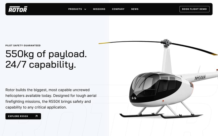 Rotor website preview