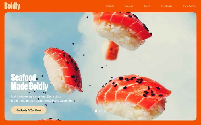 Boldly website preview