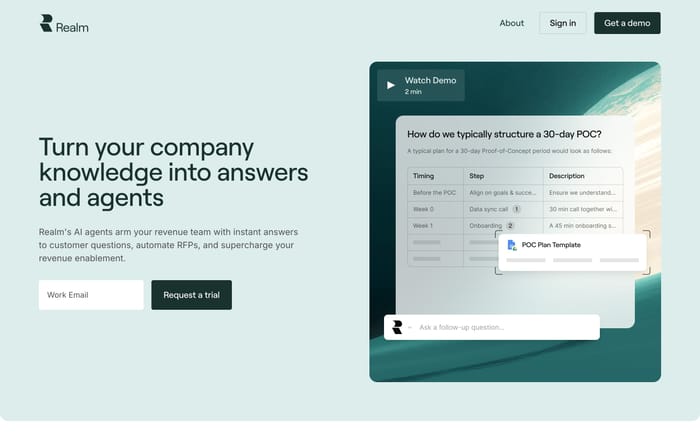 Realm website preview