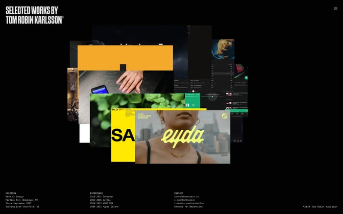 Tom Robin Karlsson website preview