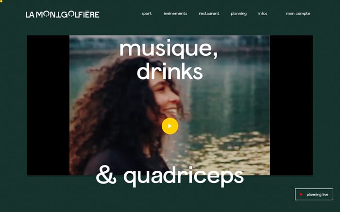 La Montgolfière website preview