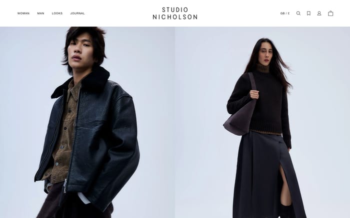 Studio Nicholson website preview