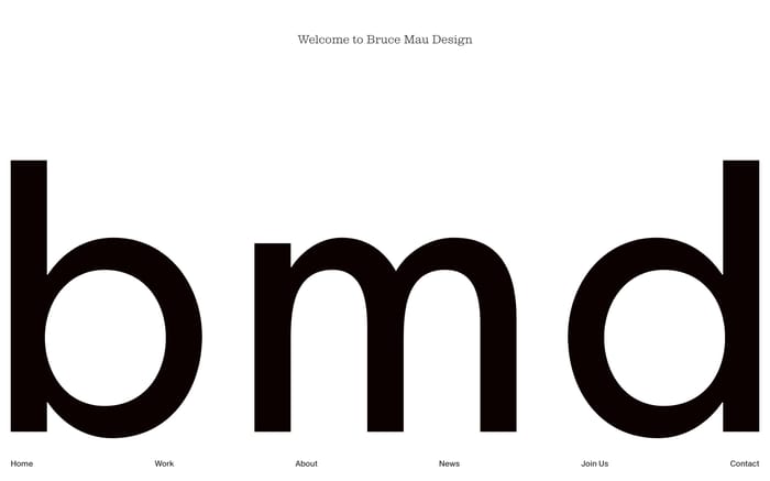 Bruce Mau Design website preview
