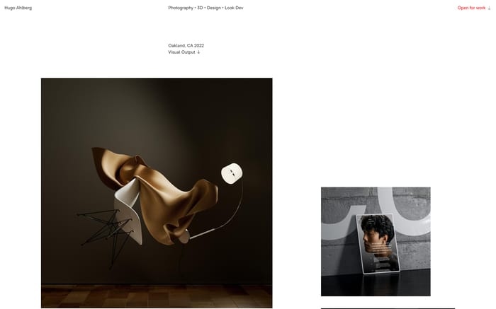 Hugo Ahlberg website preview