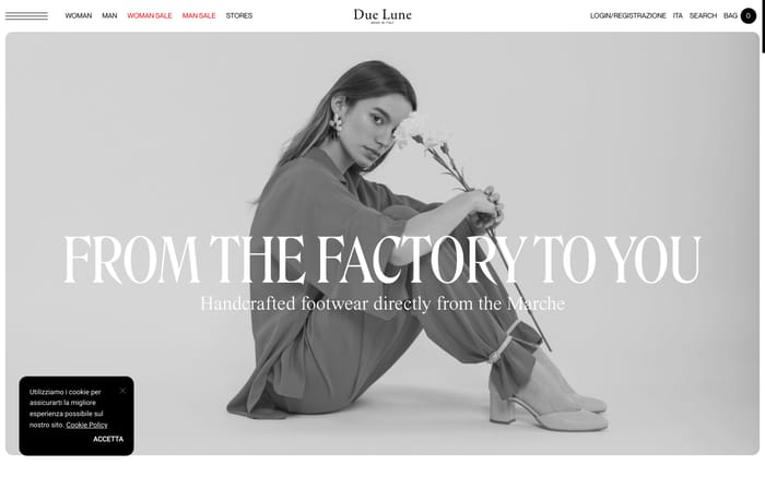 Due Lune website preview