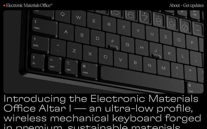 Electronic Materials Office website preview