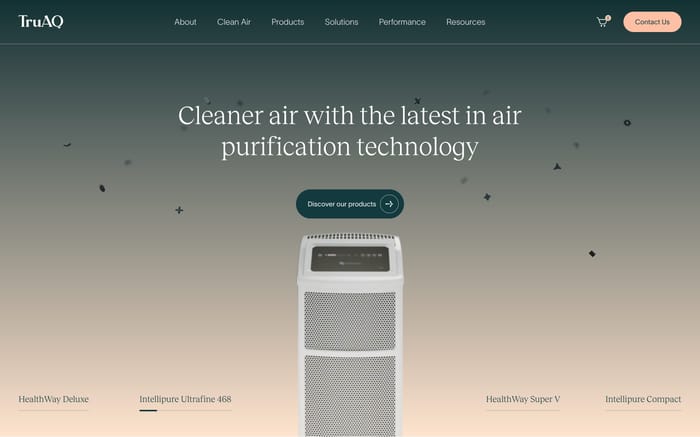 TruAQ website preview