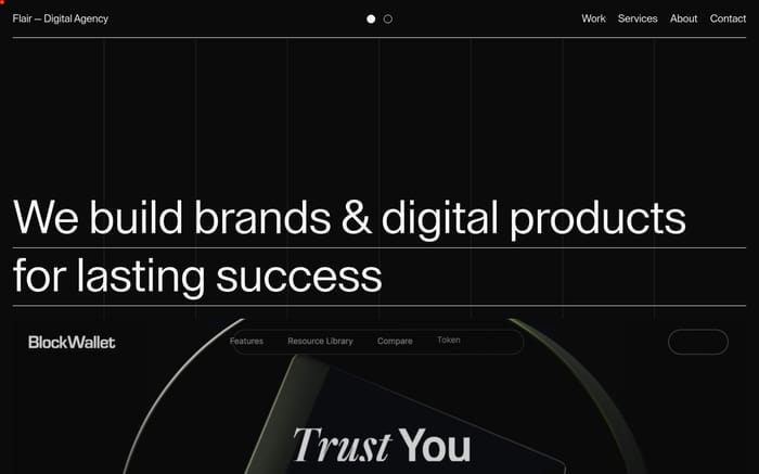 Flair website preview