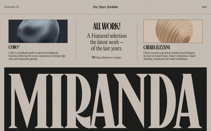 Niccolò Miranda website preview