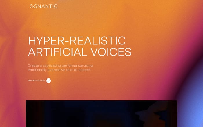 Sonantic website preview
