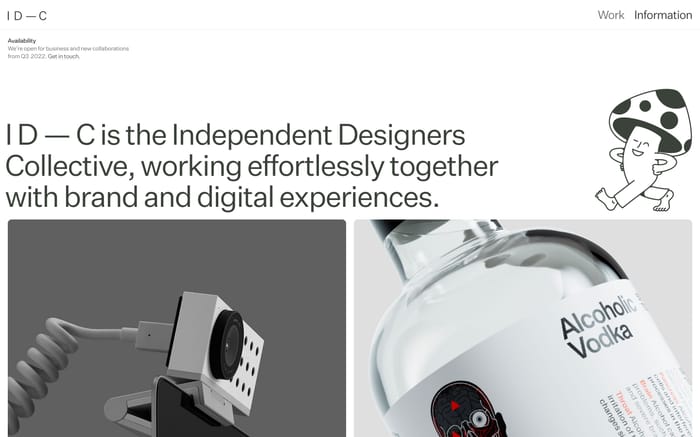 I D — C website preview