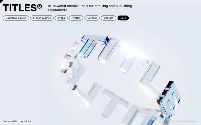 Titles website preview