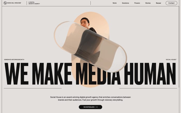 Social House website preview