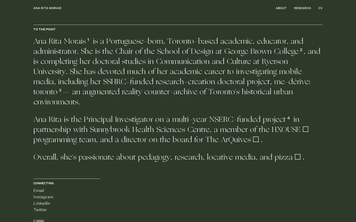 Ana Rita Morais website preview