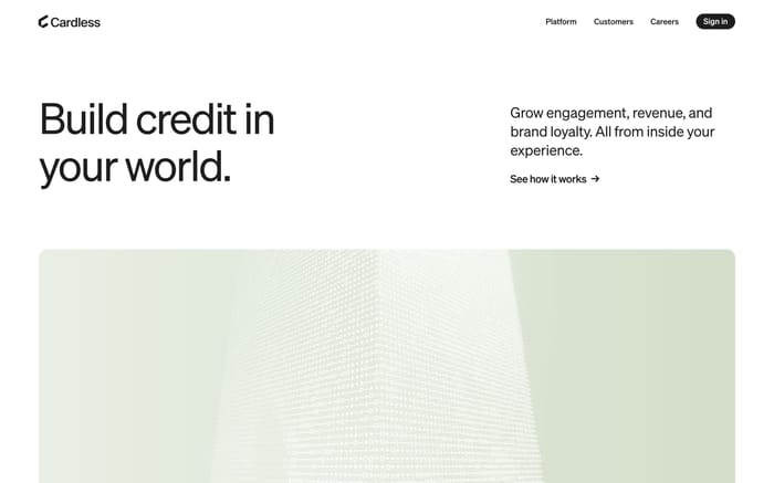 Cardless website preview
