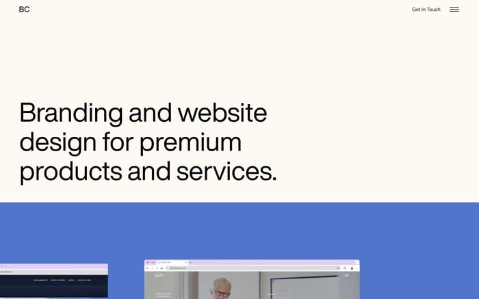 Baker Creative website preview