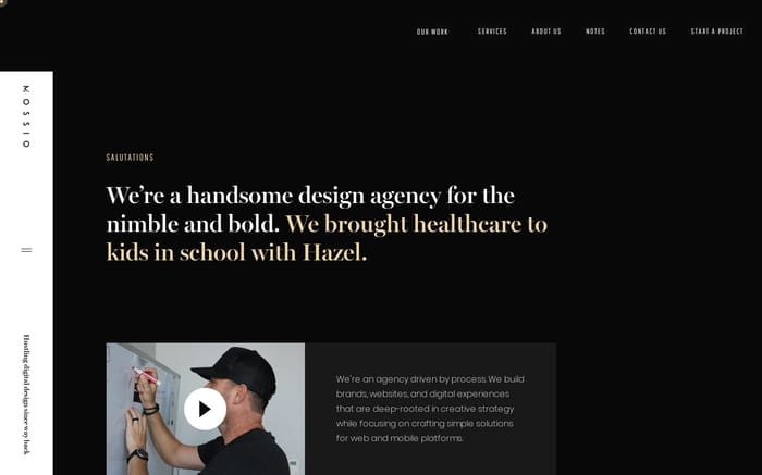 Mossio website preview