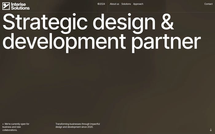 Interise Solutions website preview