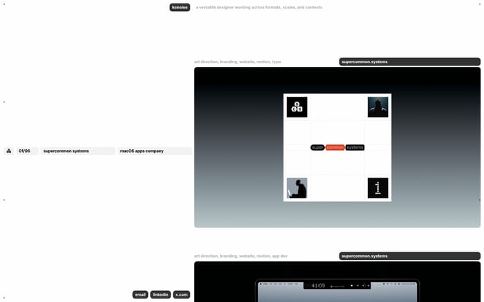 Konolee website preview