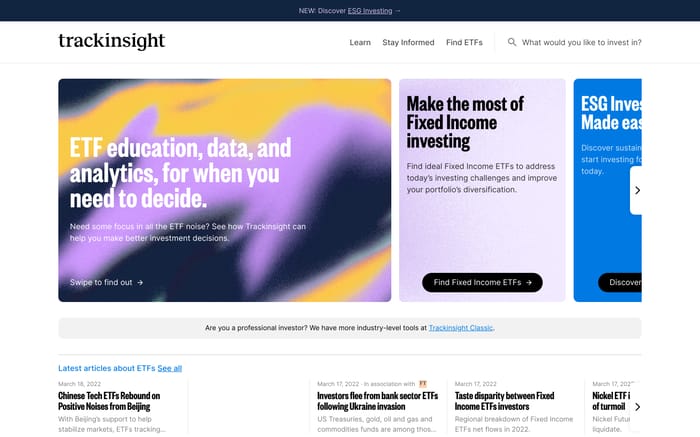 Trackinsight website preview