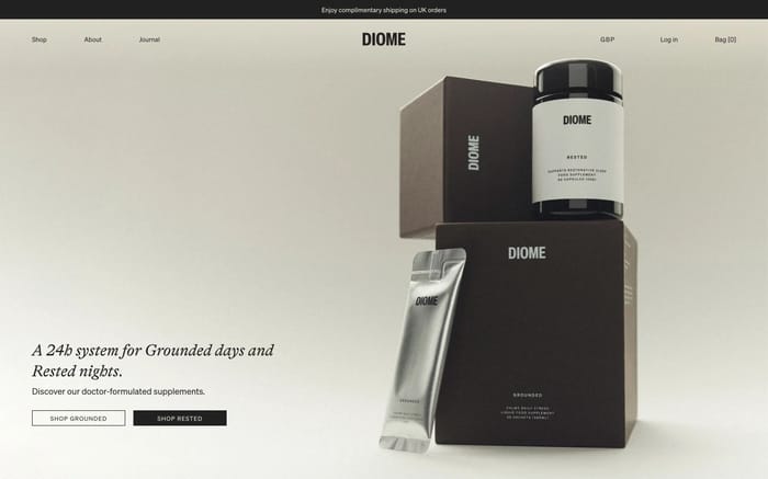 Diome website preview