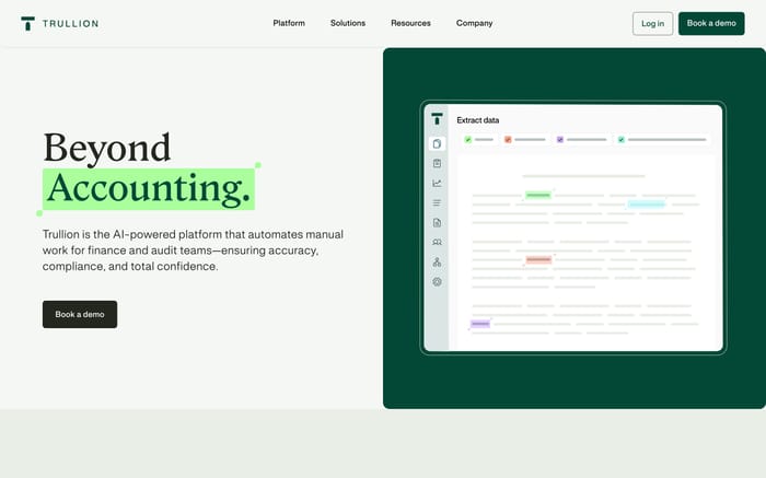 Trullion website preview