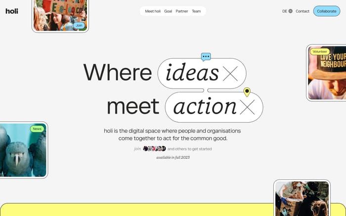 Holi website preview