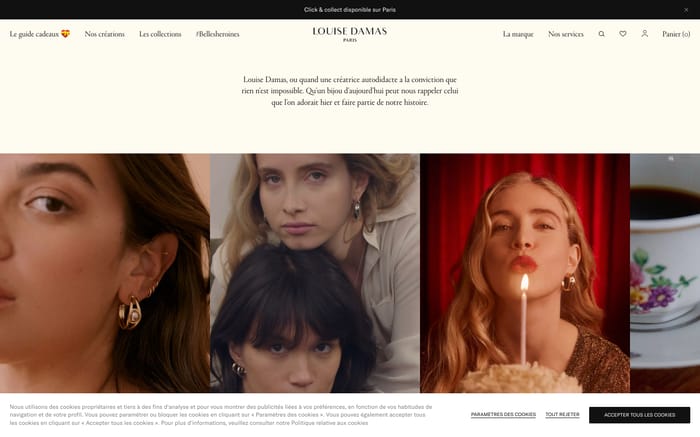 Louise Damas website preview