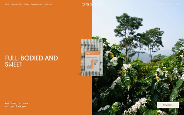 Coffee Collective website preview