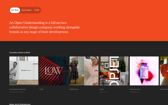 An Open Understanding website preview