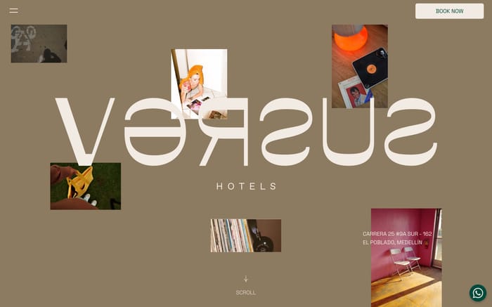 Versus Hotels website preview