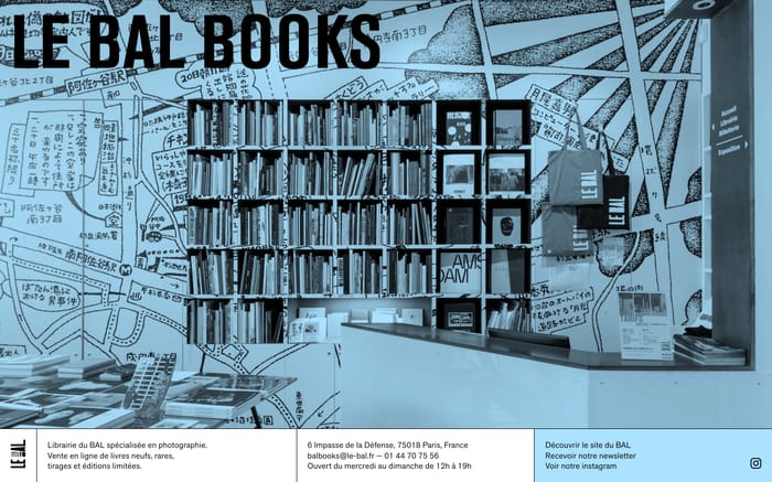 LE BAL Books website preview