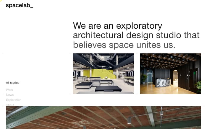 Spacelab website preview