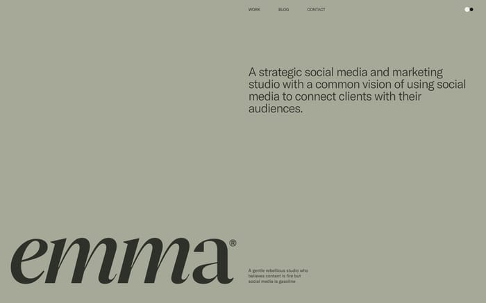 Emma website preview