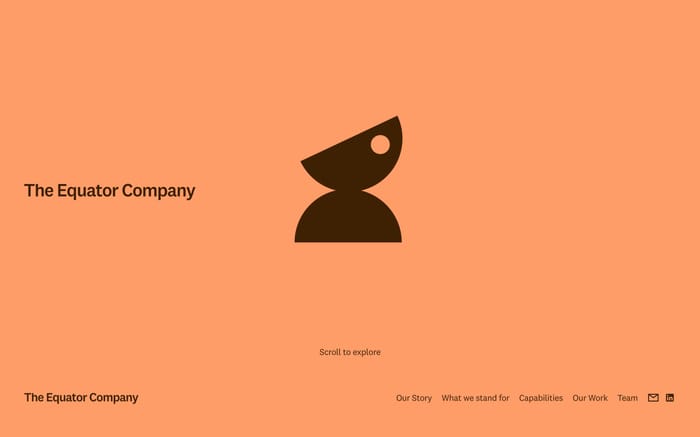 The Equator Company website preview