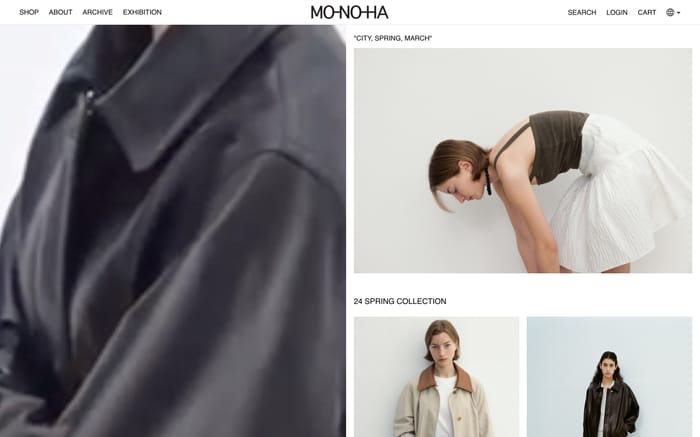 Monoha website preview