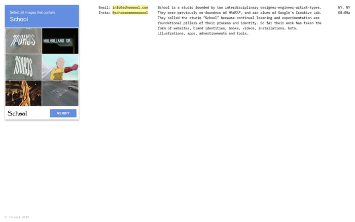 School website preview