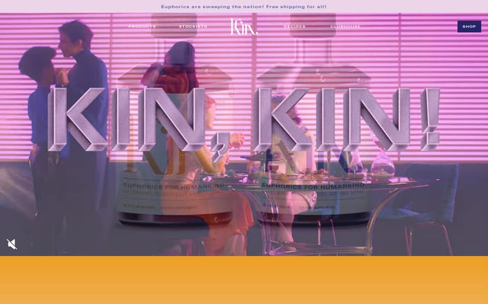 Kin Euphorics website preview